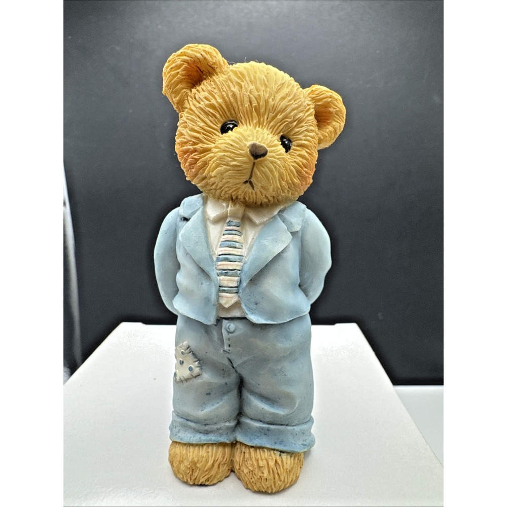 VTG Cherished Teddies "A Father Is The Bearer Of Strength" 624888 1993 3.5"